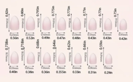 soft gel tips set soft pink 120 stuks