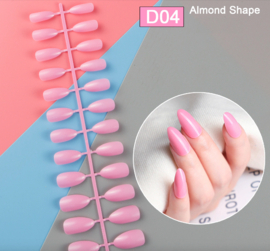 almond nepnagel tips pink 04