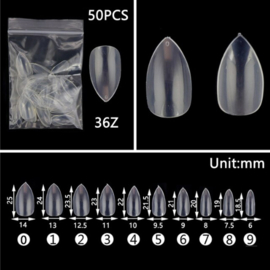 full cover tips 36C50 - 50 stuks