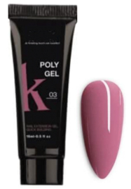 polygel kit 15ml - 6 kleuren