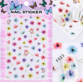 nagelstickers flowers F023