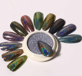 solid holo aser glitter poeder set 2