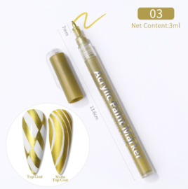 nailart pen goud