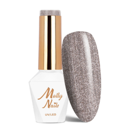 Gellak Delicaat beige met platinastof Hema vrij nr. 627