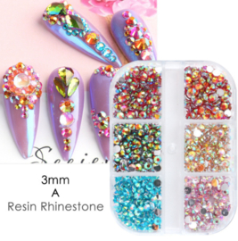 box rainbow strass steentjes 3m