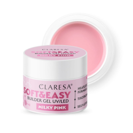 builder gel MILKY PINK 12 gram Claresa soft & easy