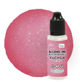 Couture Creations Alcohol Ink Glitter Accents Fuchsia 12ml