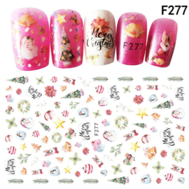 kerst sticker F277