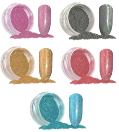 pastel holo rainbow powder set