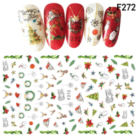 kerst sticker F272