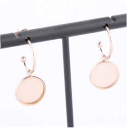 ooringen halve hoepel rose gold