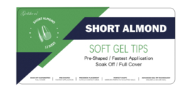 soft gel tips short almond 240 st.