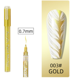 nailart pen goud