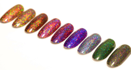 holo laser glitter poeder 12 kleuren