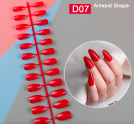 almond nepnagel tips red 07