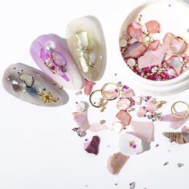 shell pearl design 6 potjes