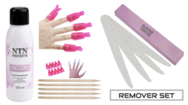 remover set voor gelnagels met clips