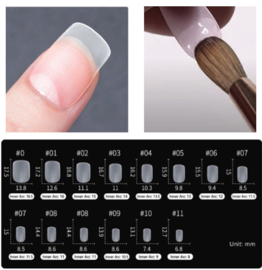 flex acryl nagel tips short square 90 st.