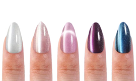 press on nails set cateye glimmer