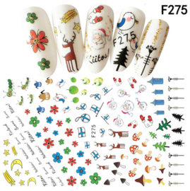 kerst sticker F275