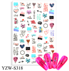 nagel stickers YZW-S318