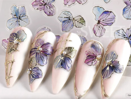 nagelsticker embossed MO318