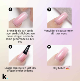 polygel kit 6 kleuren