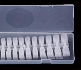 flex acryl nagel tips mat short coffin 300 st.