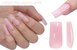 soft gel tips square pink (6)