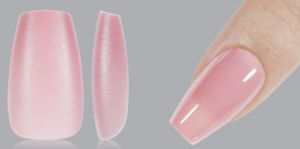 soft gel tips coffin pink 120 st