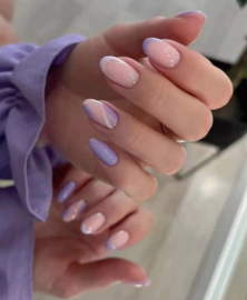 french tips purple