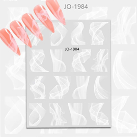 nagel sticker white JO-1984