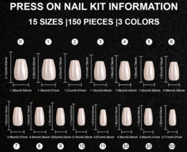 soft gel tips coffin Nude Pink