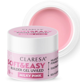 builder gel MILKY PINK 45gram Claresa soft & easy