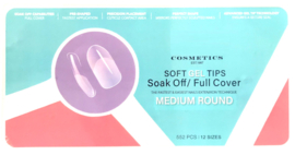 soft gel tips medium round 550 st.