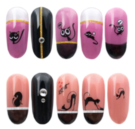 water decal set love cats 12 stuks