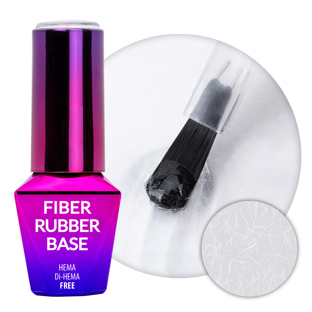 rubber base fiber clear 10ml HEMA vrij