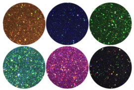 holo laser glitter poeder 12 kleuren