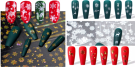 kerst sticker set 12 stuks - kleur kiezen