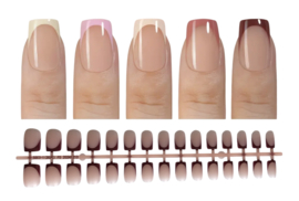 soft gel tips french nudy (150 stuks)