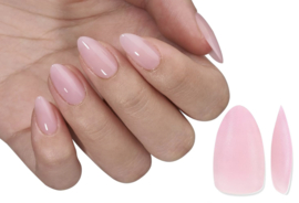 soft gel tips almond pink (5)