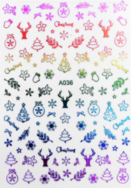 kerst sticker A036