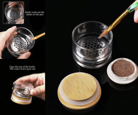 glitter cleaning cup