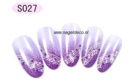 nagel sticker S027 black&white