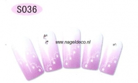 nagel sticker S036 black&white