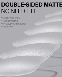 soft gel tips short oval 120 st. (mat)