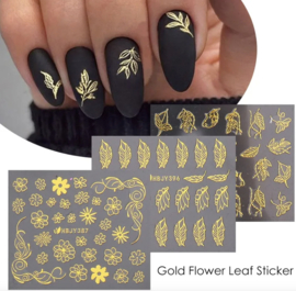 stickervel set 12 stuks goud