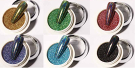 solid holo aser glitter poeder set 2