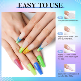 gellak neon 8ml - HEMA vrij - kies je kleur