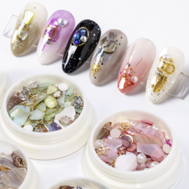 shell pearl design 6 potjes